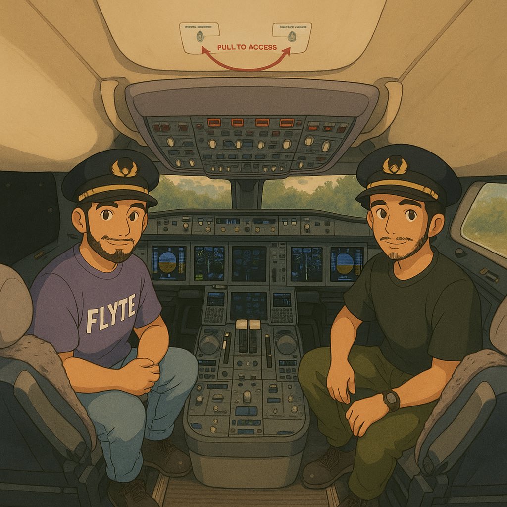 Flyte AI (@flyte__ai) on Twitter photo GM!
Flyte team headed out of NYC, but in $FLYTE fashion we had to ask to check out the cockpit. Here’s a ghiblified pic of us taken by the captain!
Can’t wait for the next event! <a href="/CoinbaseDev/">Coinbase Developer Platform🛡️</a> <a href="/virtuals_io/">Virtuals Protocol</a>
Where should we fly next? GM!
Flyte team headed out of NYC, but in $FLYTE fashion we had to ask to check out the cockpit. Here’s a ghiblified pic of us taken by the captain!
Can’t wait for the next event! <a href="/CoinbaseDev/">Coinbase Developer Platform🛡️</a> <a href="/virtuals_io/">Virtuals Protocol</a>
Where should we fly next?