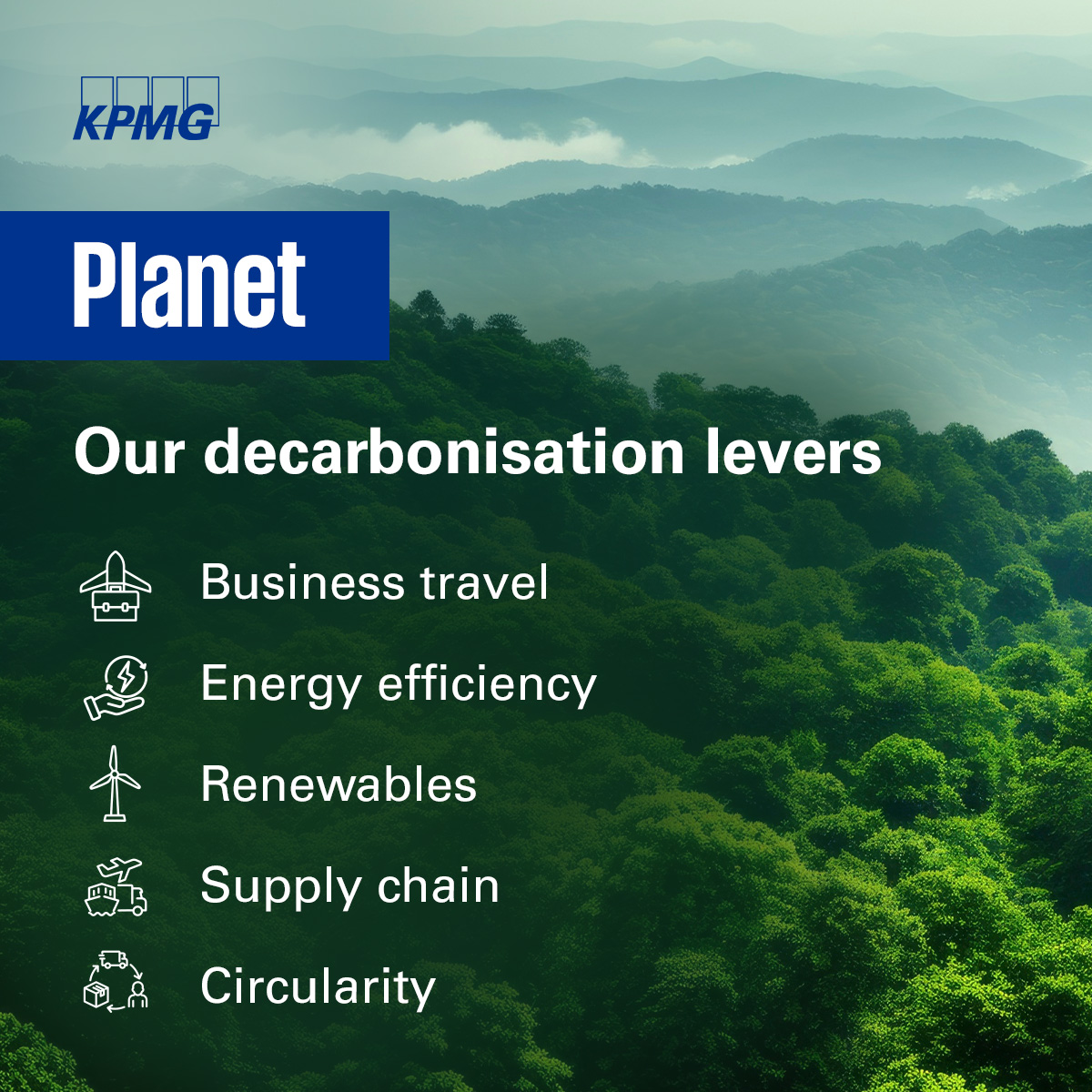 KPMGIndia's tweet image. Our #decarbonisation journey started in 2008 as part of the Global Climate Response initiative of KPMG International. We remain committed to reducing our emissions intensity on a per FTE (Full Time Equivalent) basis compared to our baseline year of FY2019 by targeting major…
