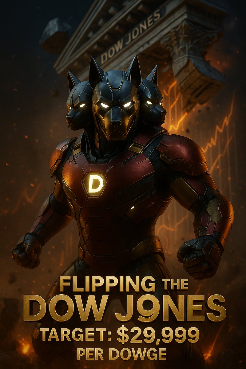 "We don’t chase trends… we create them.
$DOWGE – ready to flip the Dow Jones.
Target: $29,999 per coin." 🐕⚡📈 #DJI6930 $29,999 $dji6930 

#DOWGE #DJI6930 #CryptoWar #BullRunMode #MemeCoinLegends #FlippingTheDow