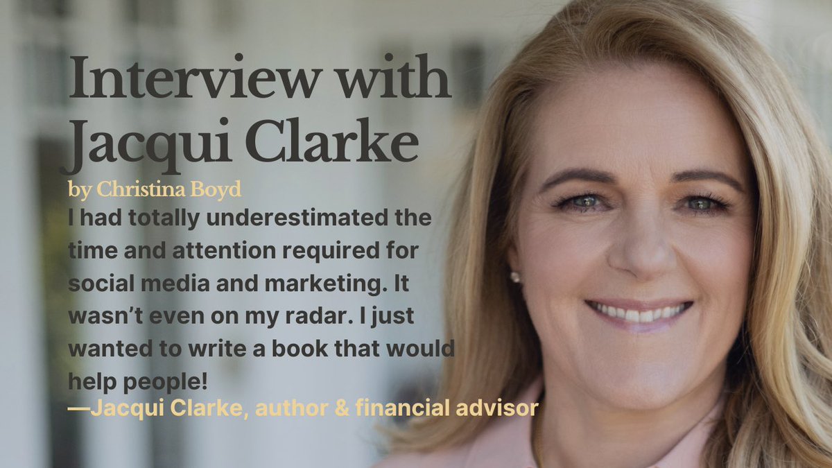 xtnaboyd's tweet photo. I interviewed Jacqui Clarke, the International award-winning Australian author of “Stop Worrying About Money.” Everyone should check out this interview and her book.

https://t.co/xz5ug6rbQA https://t.co/NmIY430YOn