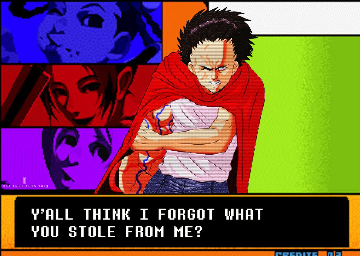 Raydash30's tweet image. the real k9999 is mad and he is back
#kof #kof2001 #k9999 #KROHNEN #akira #tetsuo #raydasharts