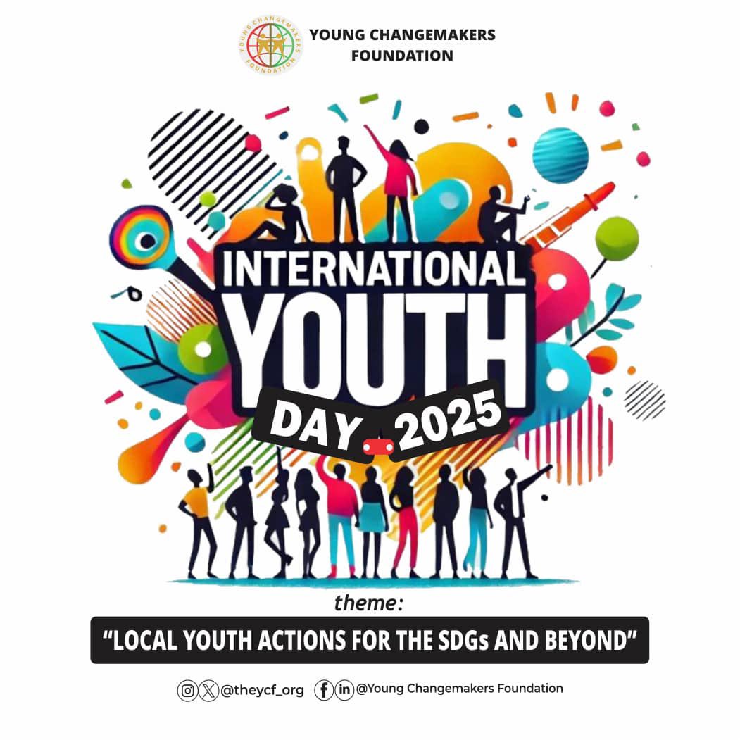 theycf_org's tweet photo. Celebrating International Youth Day! 

Today, we, at the Young Changemakers Foundation, celebrate the power and potential of young people worldwide!This year's theme, "Local Youth Actions for the SDGs and Beyond," resonates with our core goals of impacting the community Impact https://t.co/evLalqDjMa