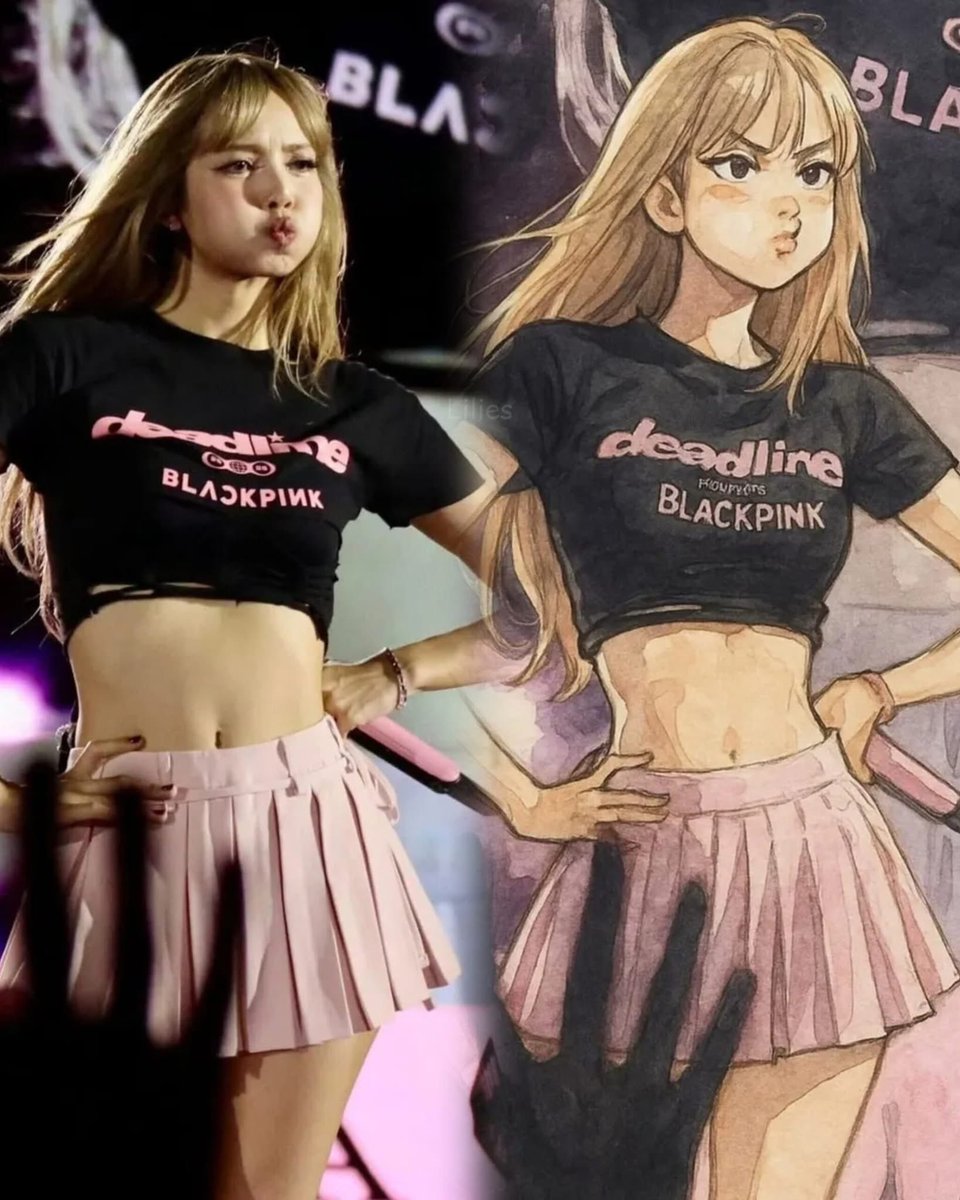lalaluvlalisa's tweet photo. real life                                   anime https://t.co/fYWfPB9ew8