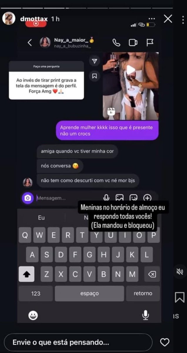poptime's tweet photo. A influenciadora Nay Menininha está sendo duramente criticada após comentário racist@ contra seguidora:

"amiga quando vc tiver minha cor nós conversa 😘" https://t.co/axHH43YDXa