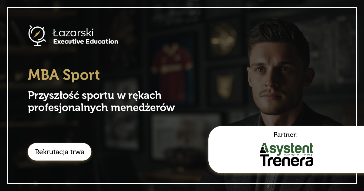 Sport to dziś nie tylko rywalizacja na boisku, to także zarządzanie, marketing i strategiczne przywództwo. Dlatego <a href="/AsystentTrenera/">Asystent Trenera</a>  – od lat źródło fachowej wiedzy i szkoleń dla trenerów w Polsce – dołącza do grona partnerów kierunku MBA Sport.

📍ckp.lazarski.pl/pl/aktualnosci…