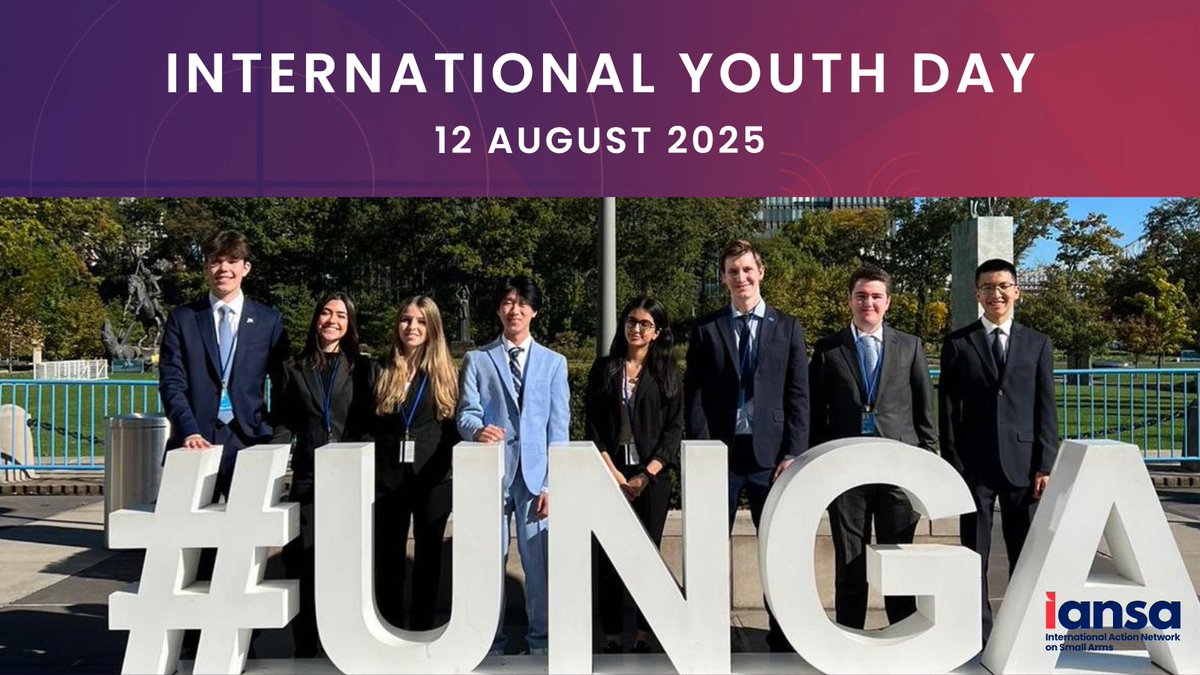 🌍✨This #InternationalYouthDay, we recognize the power of young voices in building a safer world!
Youth must be meaningfully included in #disarmament &amp; small arms control to break cycles of violence &amp; shape lasting peace.
Explore IANSA’s youth resources➡️ iansa.org/tag/children-a…