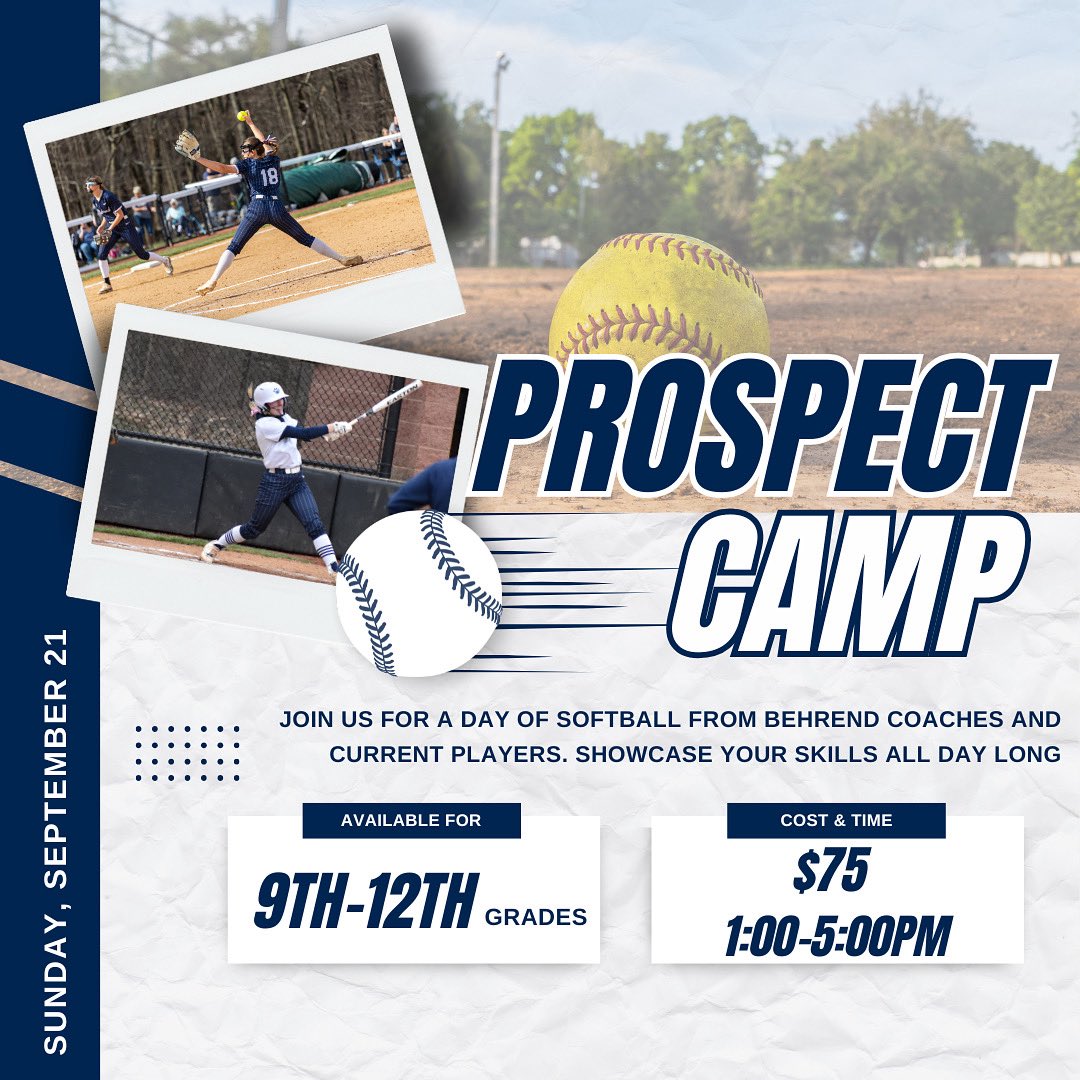 Prospect camp is finalized! Showcase your skills this fall at Behrend and see what Behrend is about! 
•
•
•
docs.google.com/forms/d/e/1FAI…