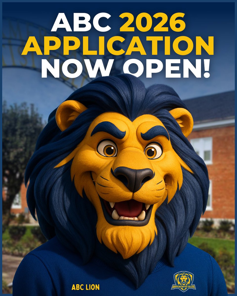 At American Baptist College, we’re more than just classes and textbooks—we’re about YOU! 💛 Here, you’ll grow academically, personally, spiritually, and as a leader.

📲 Apply now: futurelions.abcnash.edu 🦁
#ABCStrong #americanbaptistcollege #collegeadmissions