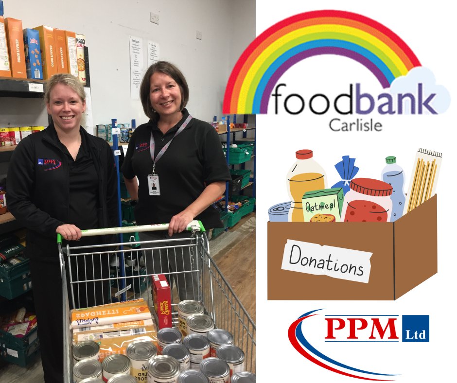 Big thanks to Maria &amp; Angela for volunteering at Carlisle Foodbank! 🙌 Your hard work is helping local families in need — we’re so proud to have you on our team. 💛 #CommunityMatters #Volunteering