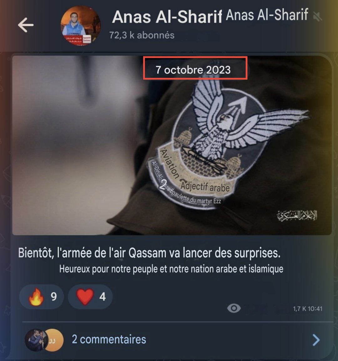 SlMONWEINBERG's tweet photo. Alors que même les preuves accablantes confirment qu’Anas Al-Sharif, « journaliste » d’Al-Jazeera, était un cadre du Hamas, la diplomatie française choisit de condamner Israël… et blanchit ainsi un organe de propagande d’État qatari classé pro-Hamas.

Le droit international protège les journalistes. Pas les commandants terroristes déguisés en journalistes.
La France, elle, semble protéger les deux.

#ThisIsHamas #Propagande