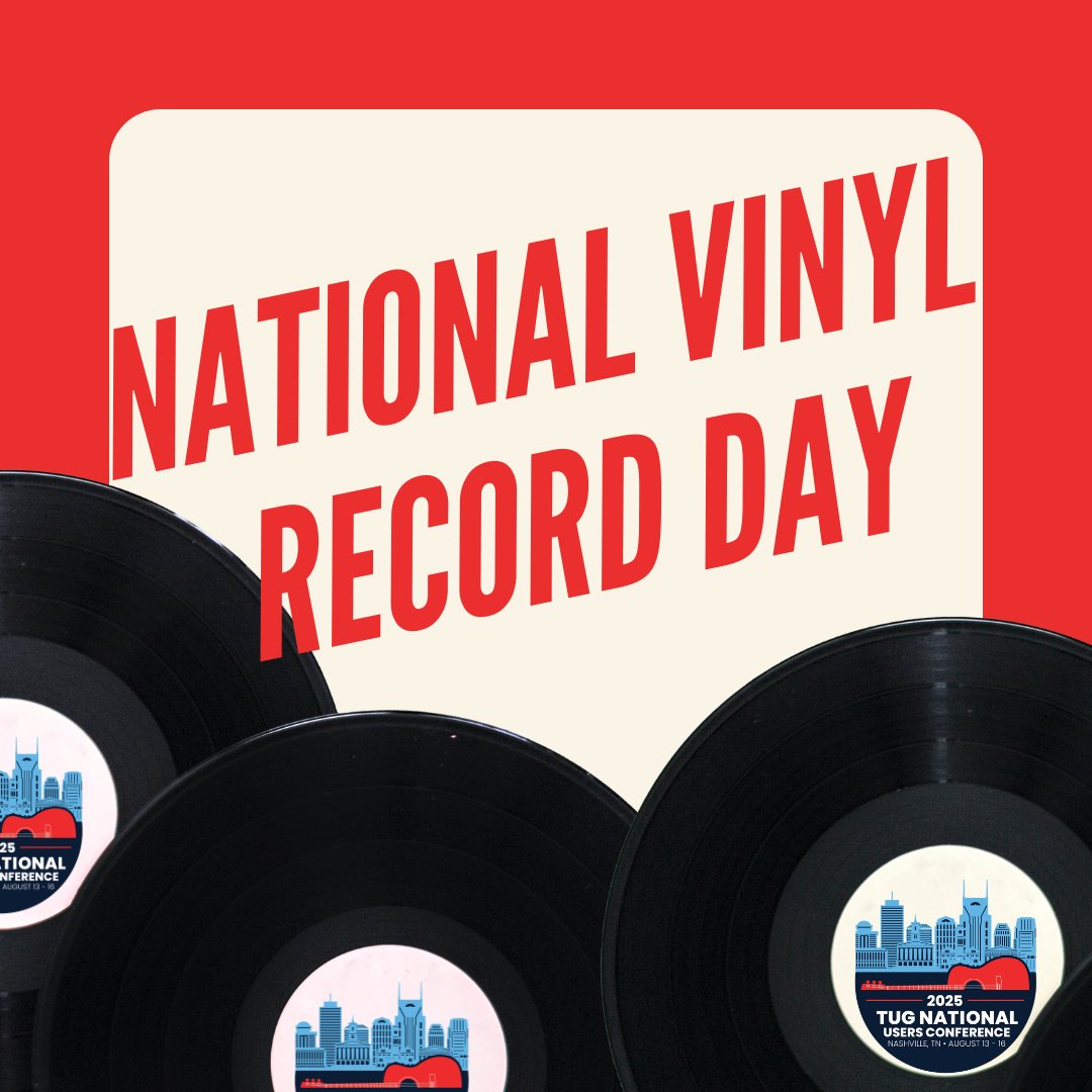 Be sure to attend the TUG Party on Friday, August 15th, and check out our Vinyl “Collection”!