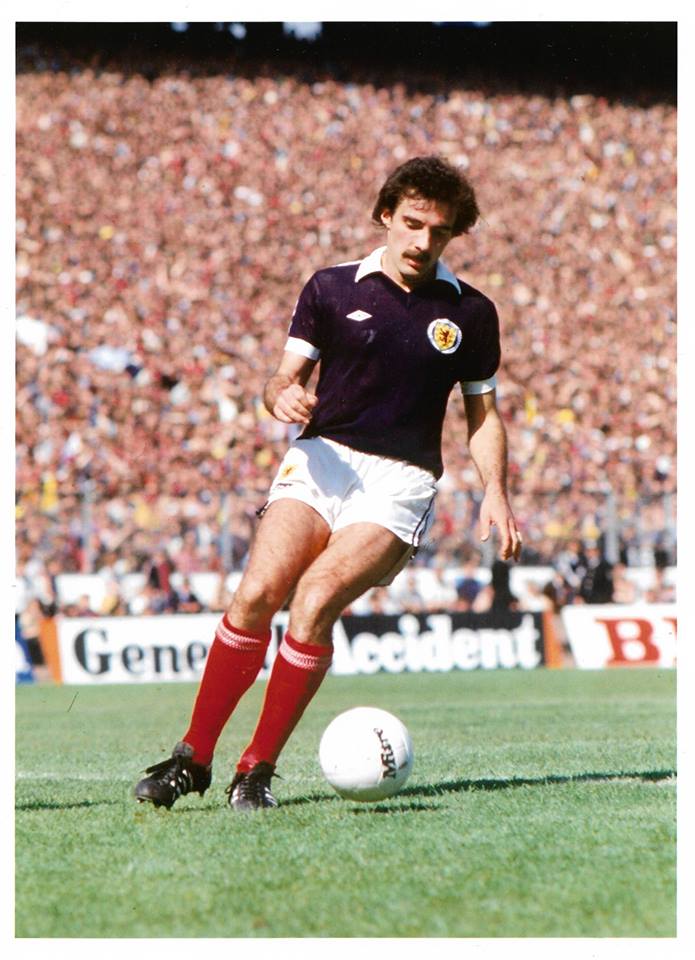 Player #87. 1st June 1975 Scotland draw 1-1 with Romania in Bucharest. Making his debut for Scotland was Willie Miller of Aberdeen. Willie would win his 2nd cap in February 1978, his third in November 1979 and went on to win 65 in total.