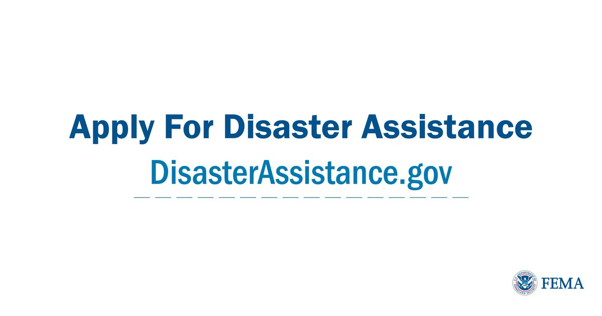 ONE WEEK LEFT: Tuesday, August 19, is the final day to apply for federal assistance if you were impacted by early April's severe weather and flooding.

Apply now at Disasterassistance.gov. If you have questions or need to update information, call the FEMA Helpline at