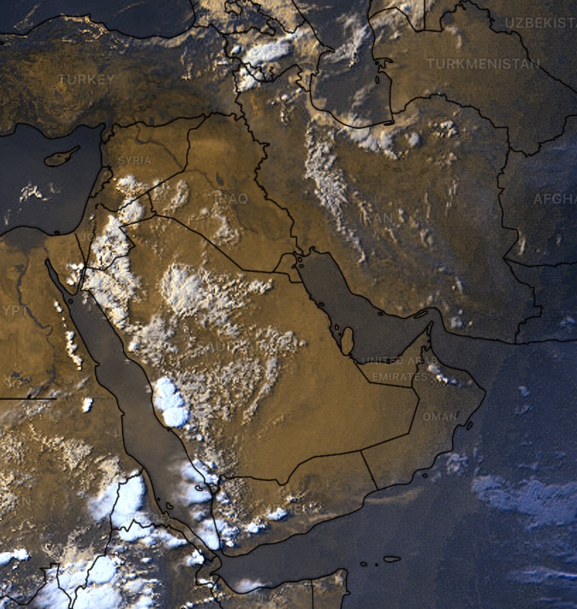الصورة الجوية تحاكي واقع اكتوبر لا اغسطس