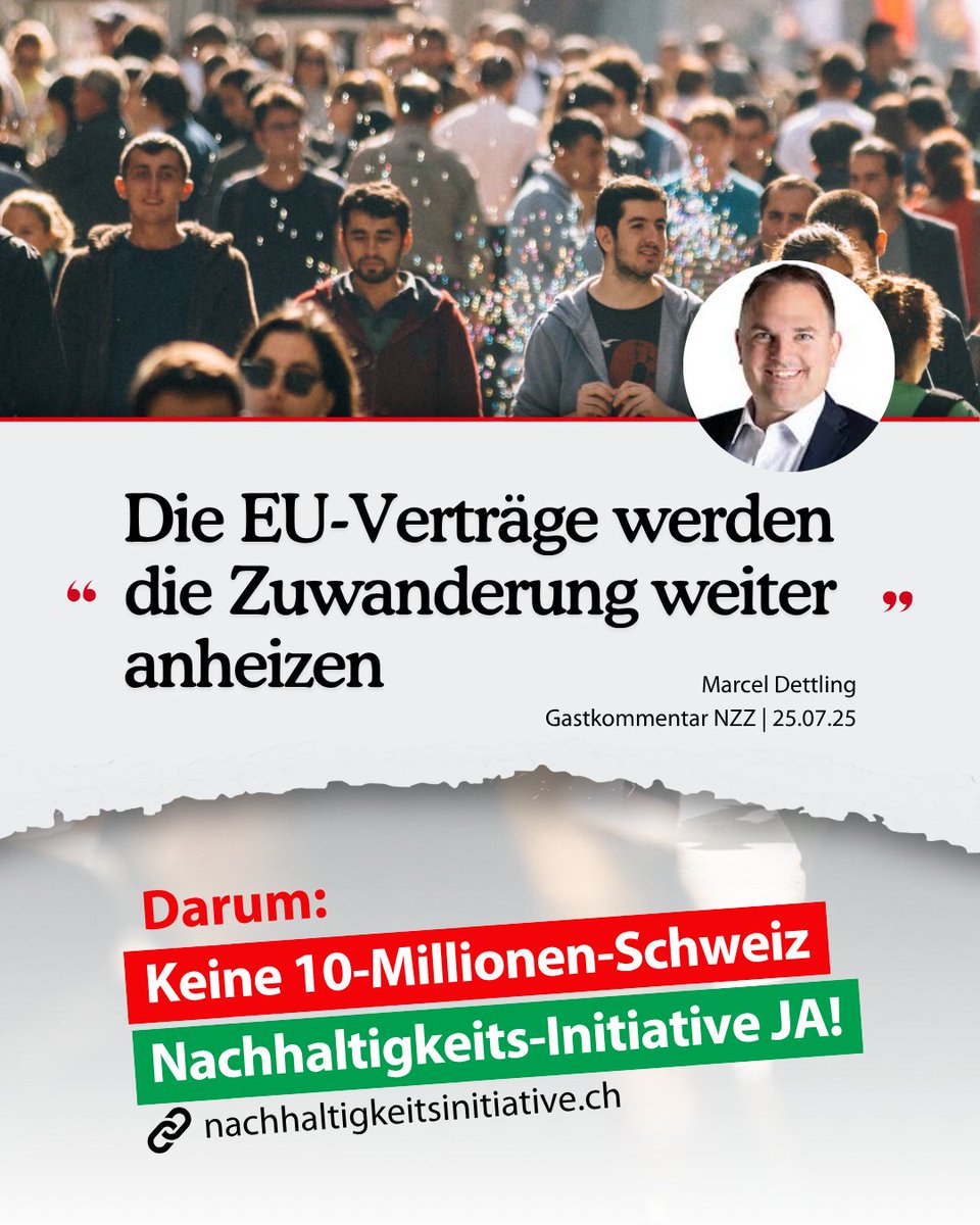 nachhaltigJA's tweet photo. Mit den neuen EU-Verträgen soll der Familiennachzug noch ausgeweitet werden. Wir wollen die Zuwanderung wieder eigenständig steuern.
👉🏼 Unterstütze uns: https://t.co/FSO6bU0TaU
https://t.co/6GEf8UEa42
#SVPch #nachhaltigkeitsinitiative https://t.co/JWSqbnqDph