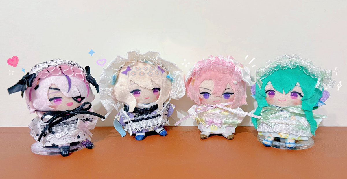 Moon_crabapple's tweet photo. 💕🪻🍡🍵
#nijipuppet #にじさんじ手芸部 https://t.co/k8jfEpf6tW