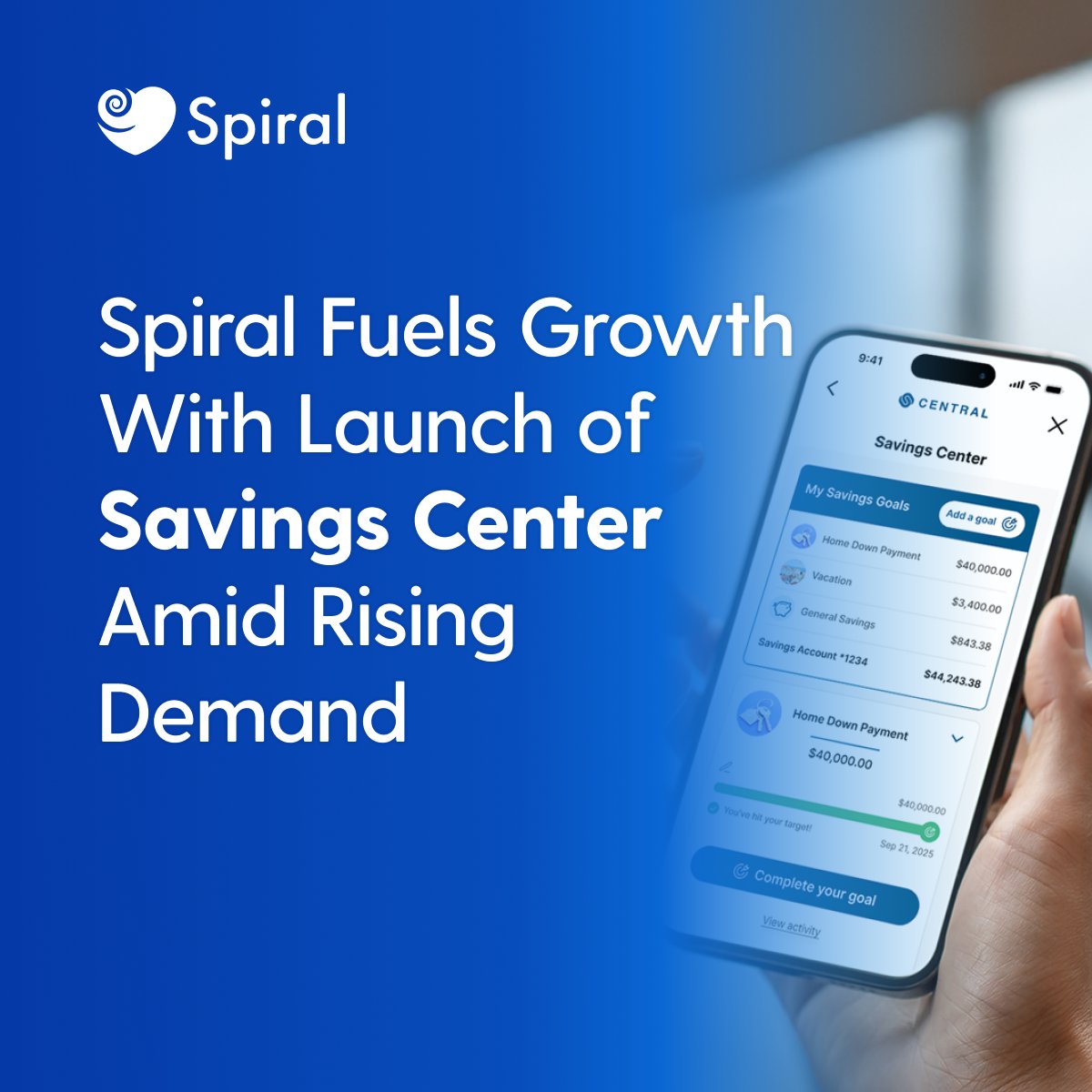 Spiral is redefining digital banking with the Savings Center — a powerful experience helping financial institutions grow low-cost deposits and cross-sell loans through personalized, gamified, and automated savings.

📣 Discover more: hubs.la/Q03Cm0LM0