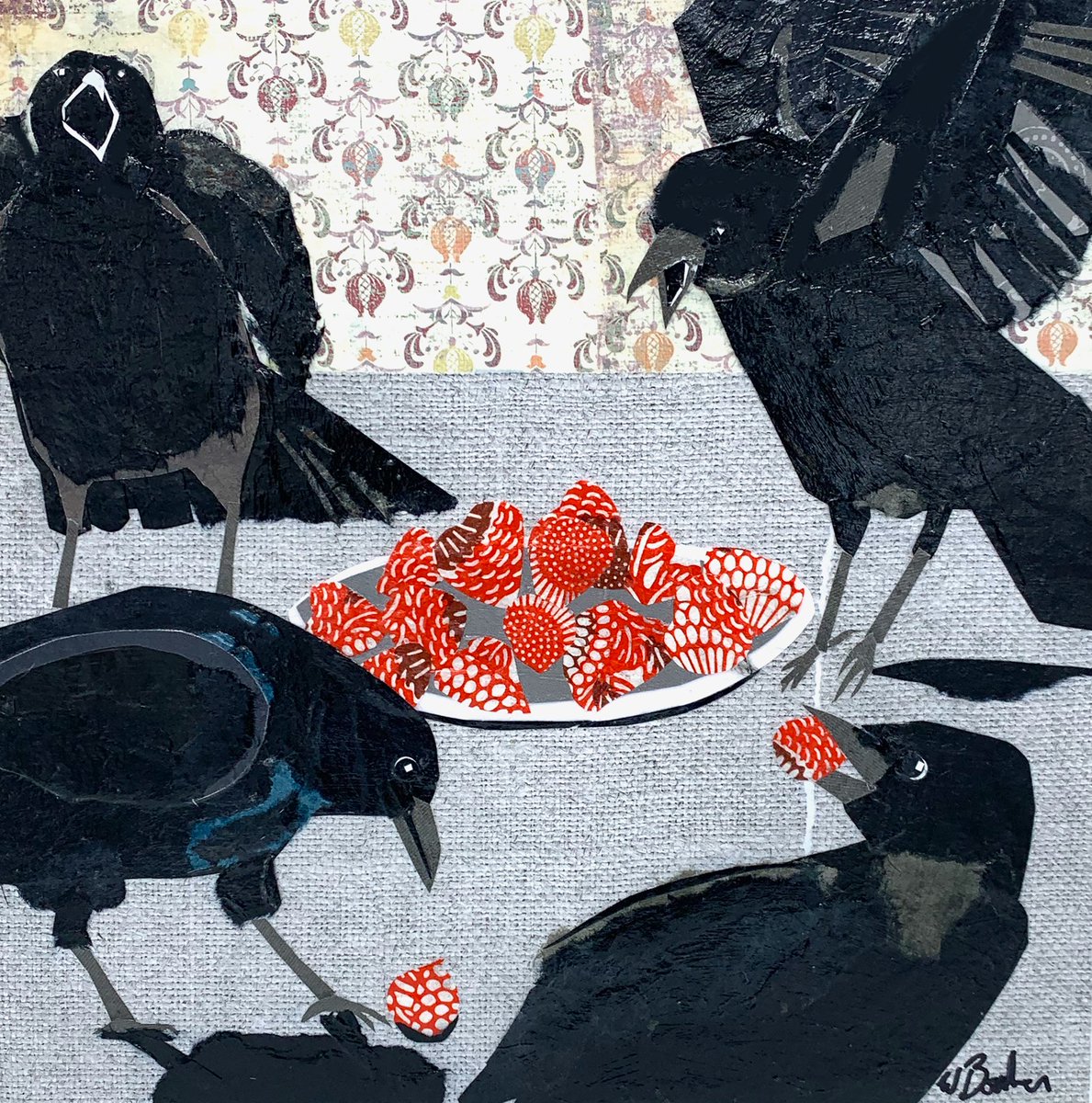 Added a new 10x10” print to my shop. A Murder! 

wendyboucherstudio.etsy.com/listing/435076…