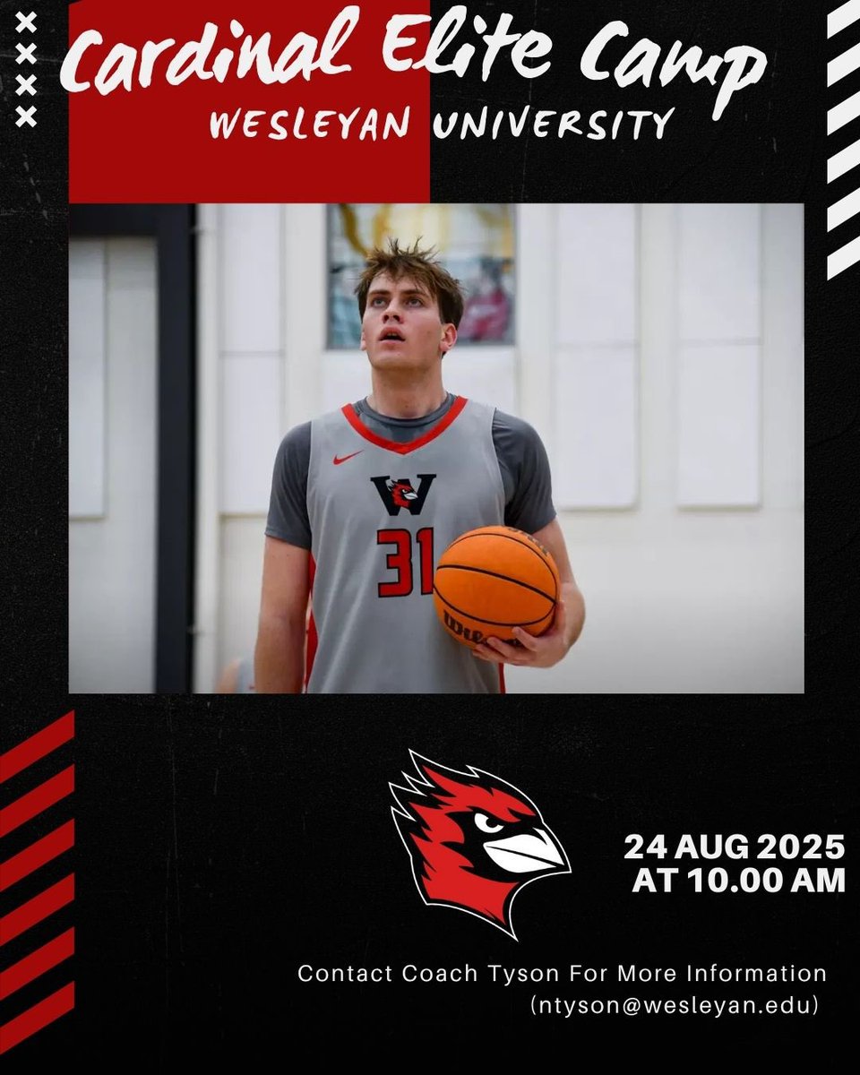 🚨12 days away!! Cardinal Elite Camp‼️

Register using link in <a href="/wes_mbball/">Wesleyan Basketball</a> bio