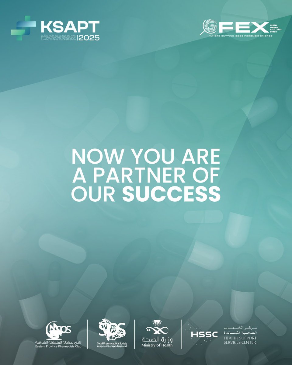 KSAPT 2025 registration is open.

Four days. One city. Countless breakthroughs.

Join us in Riyadh Oct 27–30 through this link:
ksapt.org/Home/Register

#KSAPT2025 #PharmaScience #HealthcareInnovation #GCCHealthcare #SaudiVision2030 #ScienceEvents