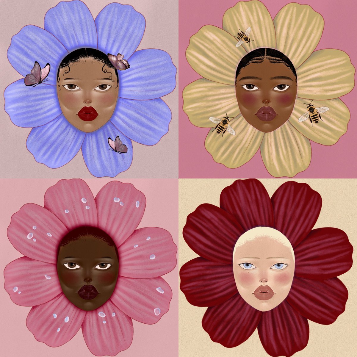 Just sent a few flower girls to some dear artist friends.

Happy blooming 🌸🌼🌸🌼

mint ending in a few hours 💐