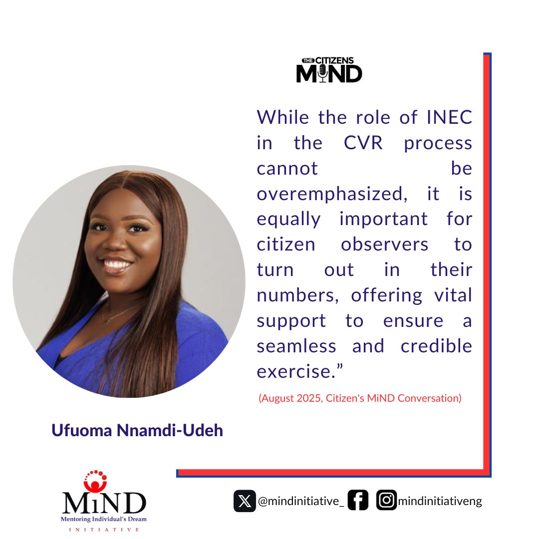 Get all fresh conversation directly from <a href="/_ufuoma_/">Ufuoma| YourCivicBuddy 💚🤍💚</a> on The Citizen's MiND Conversation. 
Join using the link below x.com/i/spaces/1Mnxn…