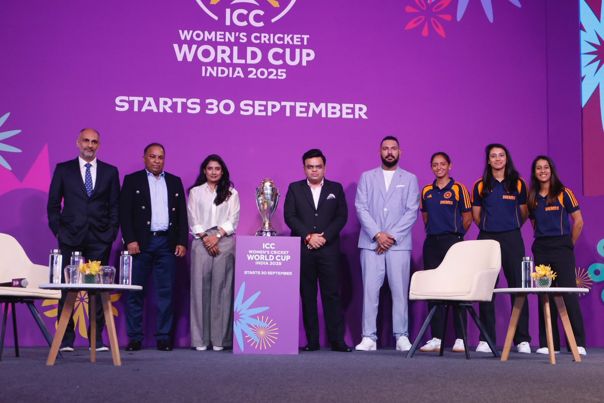 RevSportz Global (@revsportzglobal) on Twitter photo Breaking🚨
Hyderabad or Thiruvananthapuram likely to replace Bengaluru as a venue in the Women’s World Cup 2025. Though nothing has been finalised yet.
<a href="/TrishaGhosal/">Trisha Ghosal</a> <a href="/snehasis_95/">Snehasis Mukherjee</a> #WorldCup Breaking🚨
Hyderabad or Thiruvananthapuram likely to replace Bengaluru as a venue in the Women’s World Cup 2025. Though nothing has been finalised yet.
<a href="/TrishaGhosal/">Trisha Ghosal</a> <a href="/snehasis_95/">Snehasis Mukherjee</a> #WorldCup