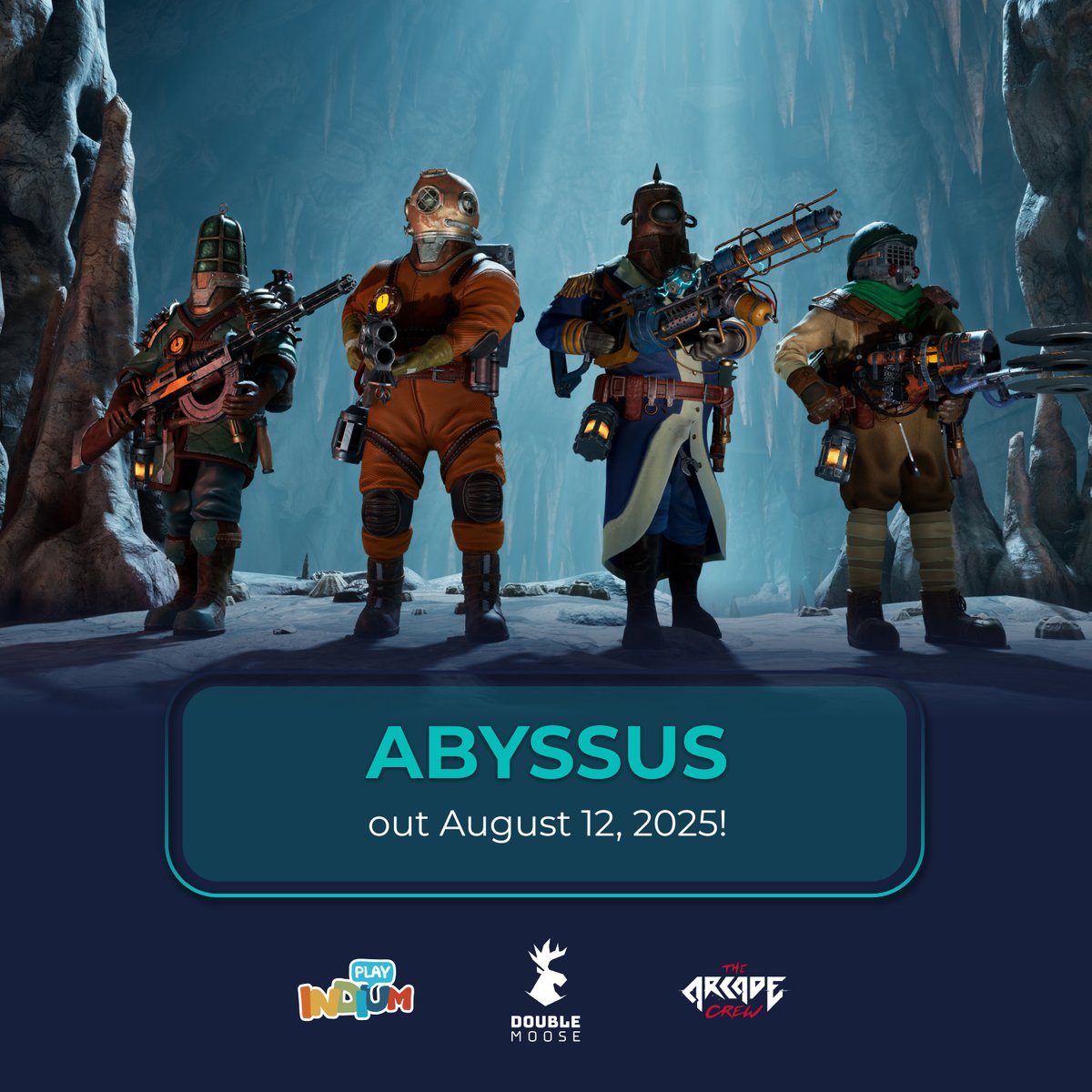 Congrats to <a href="/DoubleMoose/">DoubleMoose Games</a> and <a href="/TheArcadeCrew/">The Arcade Crew</a> on the release of Abyssus, a fast-paced multiplayer shooting action that will put your shooter reflexes to the ultimate test! 💥
Your first mission awaits ➡️ store.steampowered.com/app/1721110/Ab…

#Abyssus #TheArcadeCrew #DoubleMooseGames #IndiumPlay