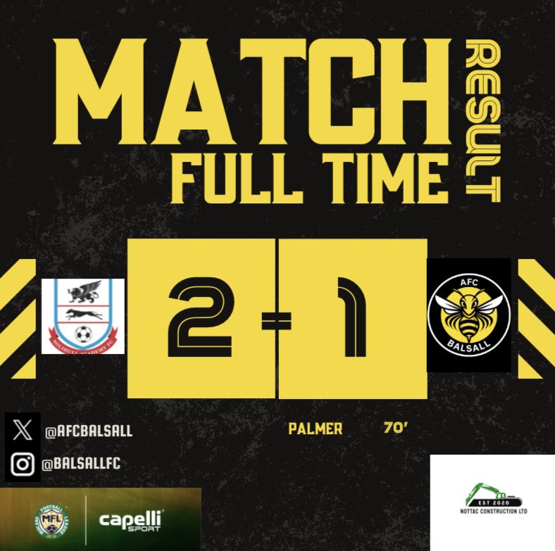 Balsall & Berkswell FC (@balsallfc) on Twitter photo Match Day 3&4 Results π
A strong performance topped off with an Edmond curler into the top corner to secure the win away at <a href="/CVSpitfires/">Castle Vale Town Football Club 'The Spitfires'</a>
A first loss of the season on Monday evening for the bees to <a href="/SolihullAcadFC/">Solihull Academy FC</a> with an <a href="/JohnPalmer97/">jp</a> cancelled out by two long range strikes Match Day 3&4 Results π
A strong performance topped off with an Edmond curler into the top corner to secure the win away at <a href="/CVSpitfires/">Castle Vale Town Football Club 'The Spitfires'</a>
A first loss of the season on Monday evening for the bees to <a href="/SolihullAcadFC/">Solihull Academy FC</a> with an <a href="/JohnPalmer97/">jp</a> cancelled out by two long range strikes