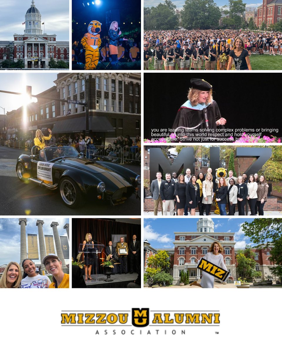 Leigh Anne Taylor Knight (@latknight) on Twitter photo Serving as President of <a href="/MizzouAlumni/">Mizzou Alumni</a> was a true privilege. Tiger alumni are the BEST, and we are on the trajectory to be the global leader of #AlumniEngagement!
Cheers to Kim Utlaut as she serves as President for the 2025-26 year. Many great things to come!
#MIZ Serving as President of <a href="/MizzouAlumni/">Mizzou Alumni</a> was a true privilege. Tiger alumni are the BEST, and we are on the trajectory to be the global leader of #AlumniEngagement!
Cheers to Kim Utlaut as she serves as President for the 2025-26 year. Many great things to come!
#MIZ