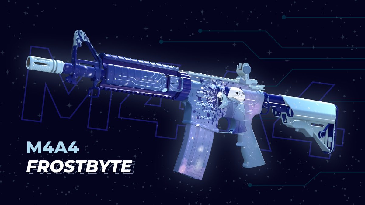 mayammcfly's tweet photo. Guys! I’ve created MY OWN CS2 SKIN!!

M4A4 Frostbyte - https://t.co/01sJvWAW2d

I would really appreciate it if you rate this🙏☺️

#cs2 #cs2skin #m4a4 #skindesign https://t.co/gaaqUNqFFv