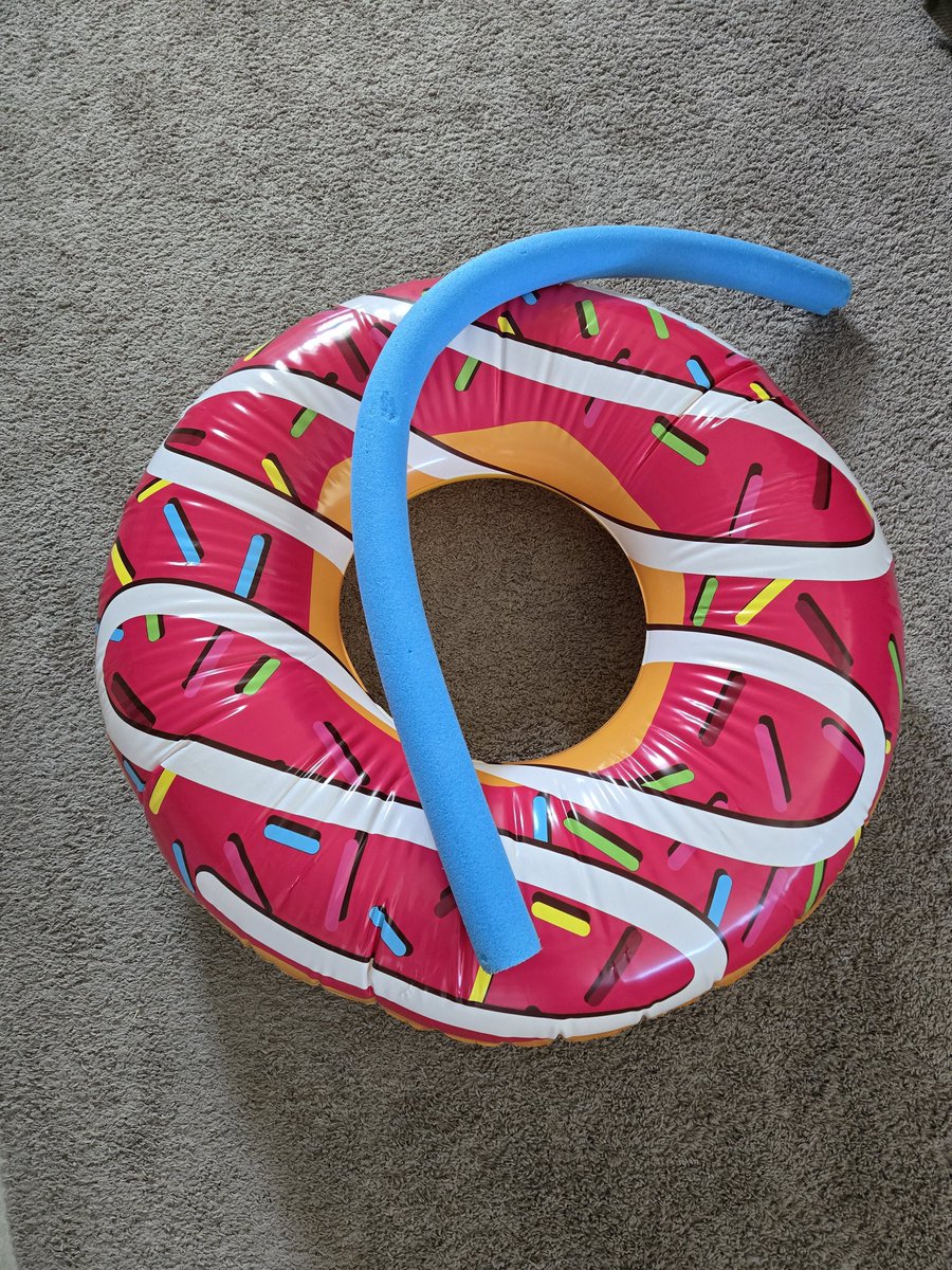Our donut pool ring and noodle are sad today. We are heading out to the last pool day for this summer. Later this week, we will be picking up a new class schedule and setting alarms next week. Summer has gone by too fast!