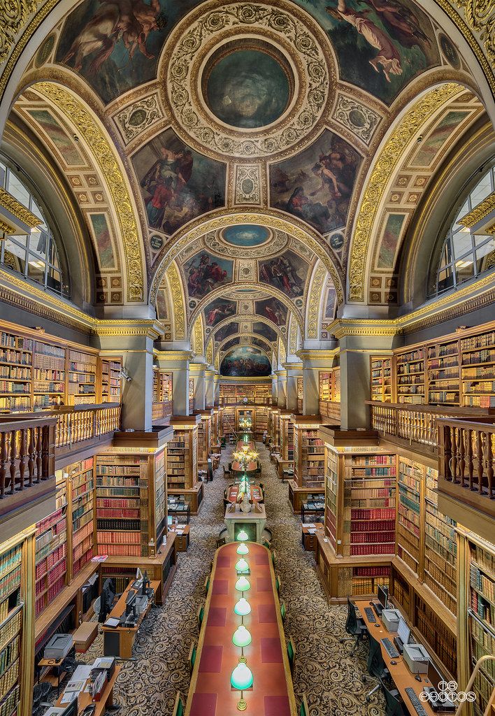 Stunning View Of Library of the National Assembly, Palais Bourbon in Paris, France 🇫🇷