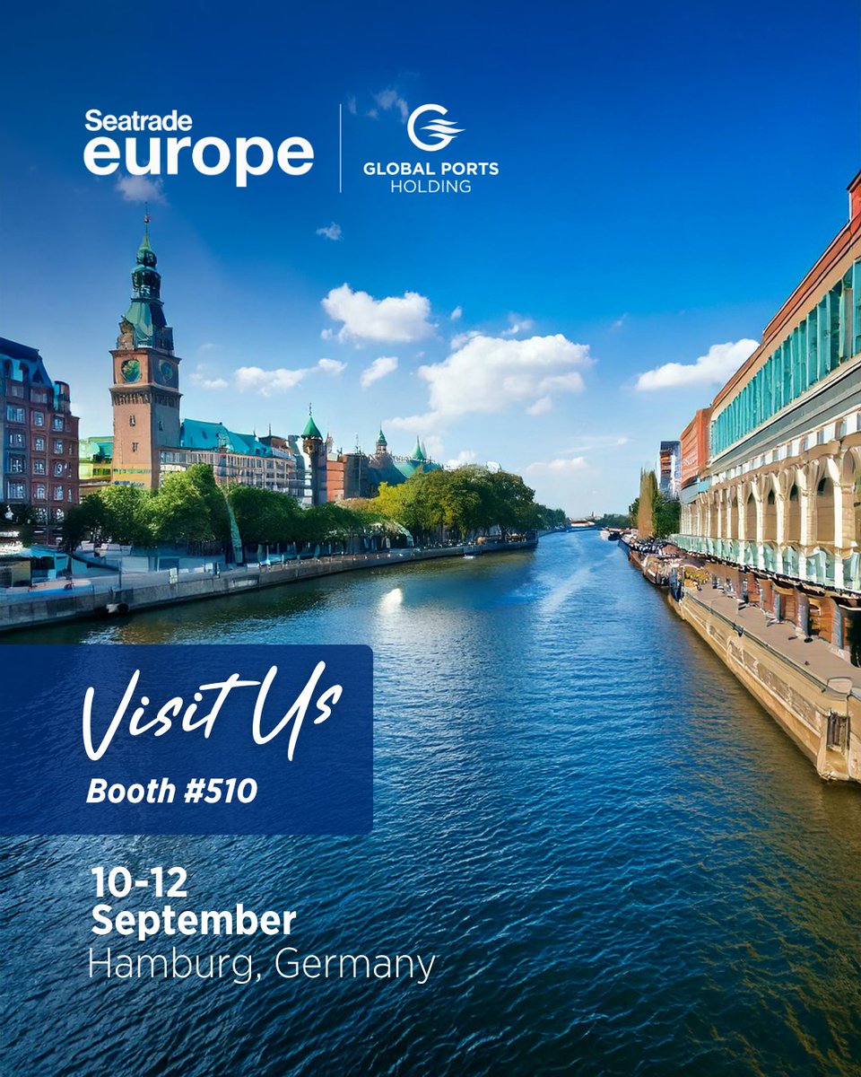 Join Us at Seatrade Europe 2025! 

Global Ports Holding is pleased to announce our participation in Seatrade Europe 2025, taking place in the vibrant city of Hamburg, Germany!

📅 Dates: 10–12 September 2025
📍 Location: Hamburg, Germany
📌 Booth #510