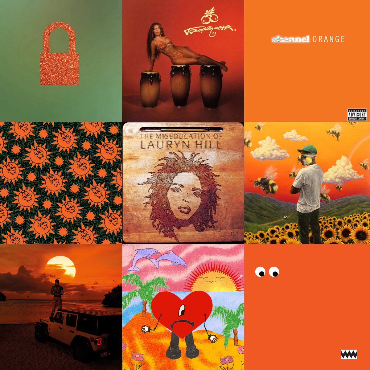 orange albums always ate