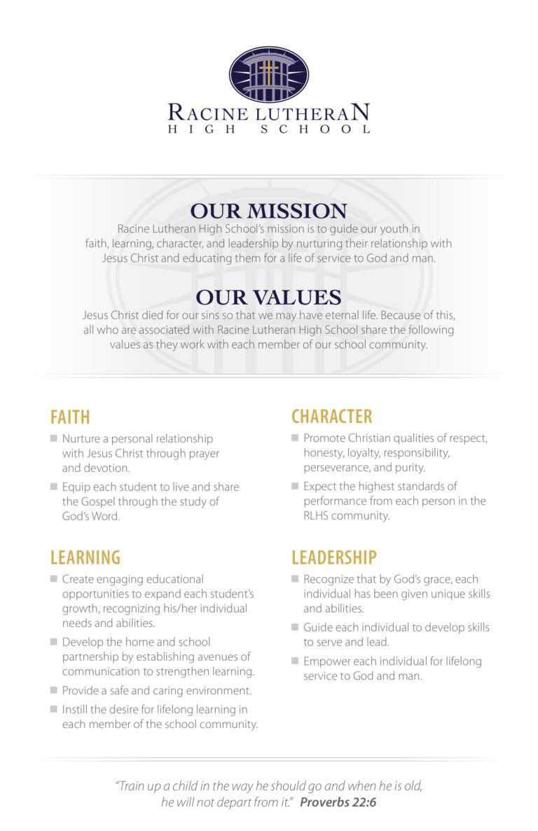 At RLHS, our mission is to grow students in Faith, Learning, Character, &amp; Leadership.

As we begin this new school year, we pray for God’s blessings on all our students, families, faculty, and staff. May this year be filled with growth, joy, and purpose — all to His glory.
