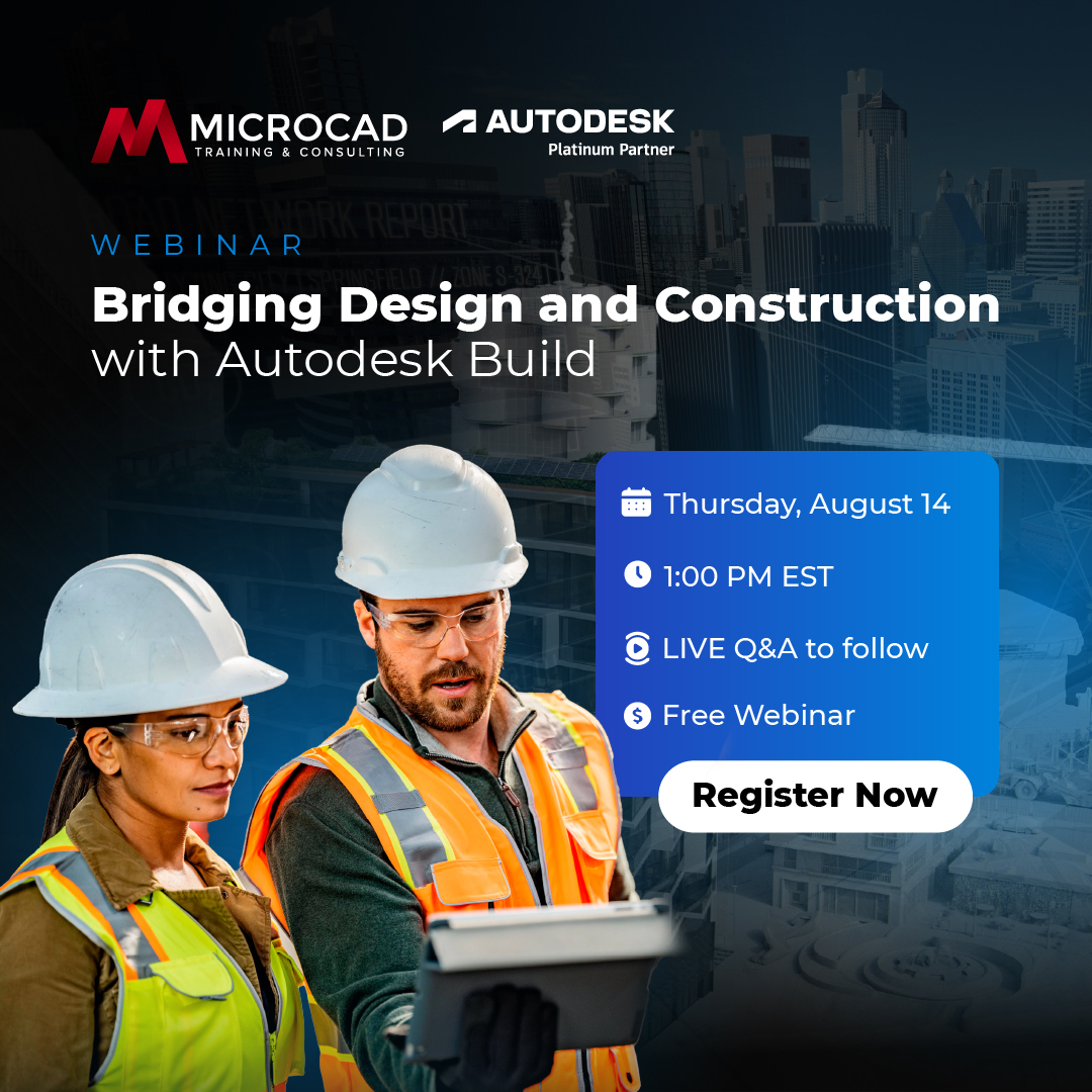 MicroCAD3d's tweet image. Upcoming Event 📣Bridging Design and Construction with Autodesk Build 🚧

Discover how Autodesk Build helps design teams stay connected to construction workflows, ensuring design intent is preserved through every phase of the project.

✅ Register now: zurl.co/BCLRy