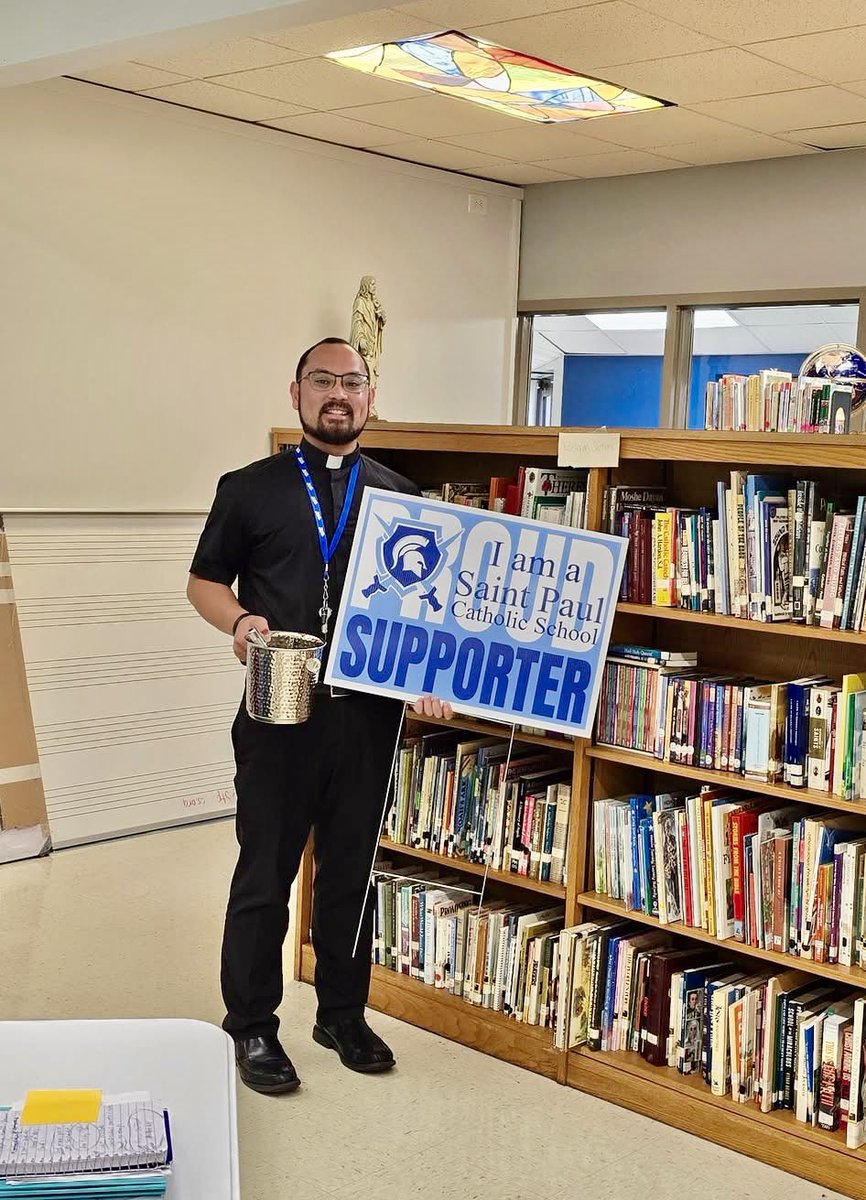 Blessed the school grounds yesterday- now we’re ready for a new school year!