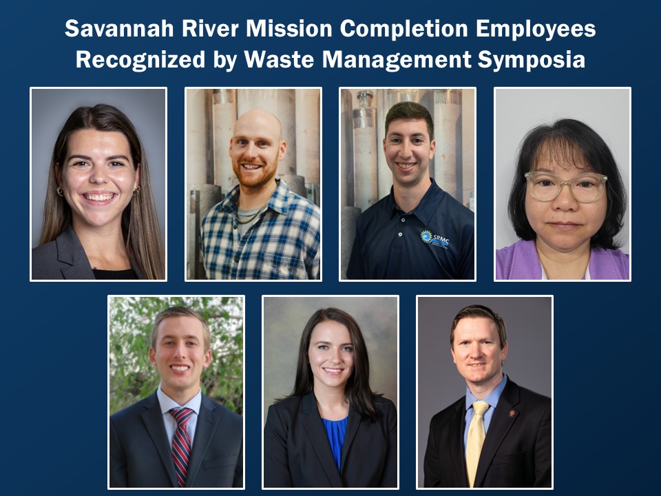 Savannah River Mission Completion (@srmcompletion) on Twitter photo Savannah River Mission Completion team members have been recognized nationally for “papers of note” and “superior” technical papers presented at <a href="/WMSymposia/">WM Symposia</a> held earlier this year.
More: savannahrivermissioncompletion.com/post/savannah-… Savannah River Mission Completion team members have been recognized nationally for “papers of note” and “superior” technical papers presented at <a href="/WMSymposia/">WM Symposia</a> held earlier this year.
More: savannahrivermissioncompletion.com/post/savannah-…