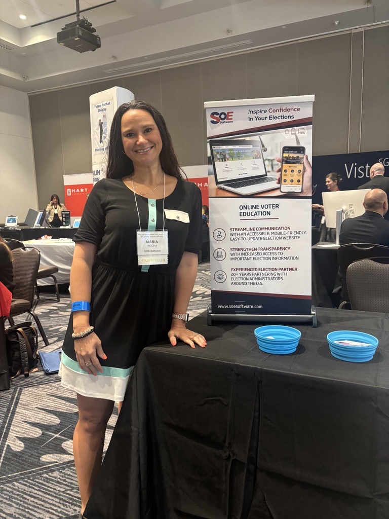 SOESoftware's tweet image. Maria is enjoying her time in Round Rock, TX this week. Don&apos;t forget to stop by the booth and say hi 👋