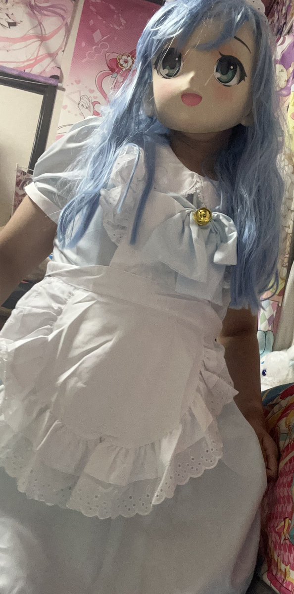 kirari1992's tweet photo. 新しいメイド服を買ったので着てみたよ https://t.co/IDpA44Qqor