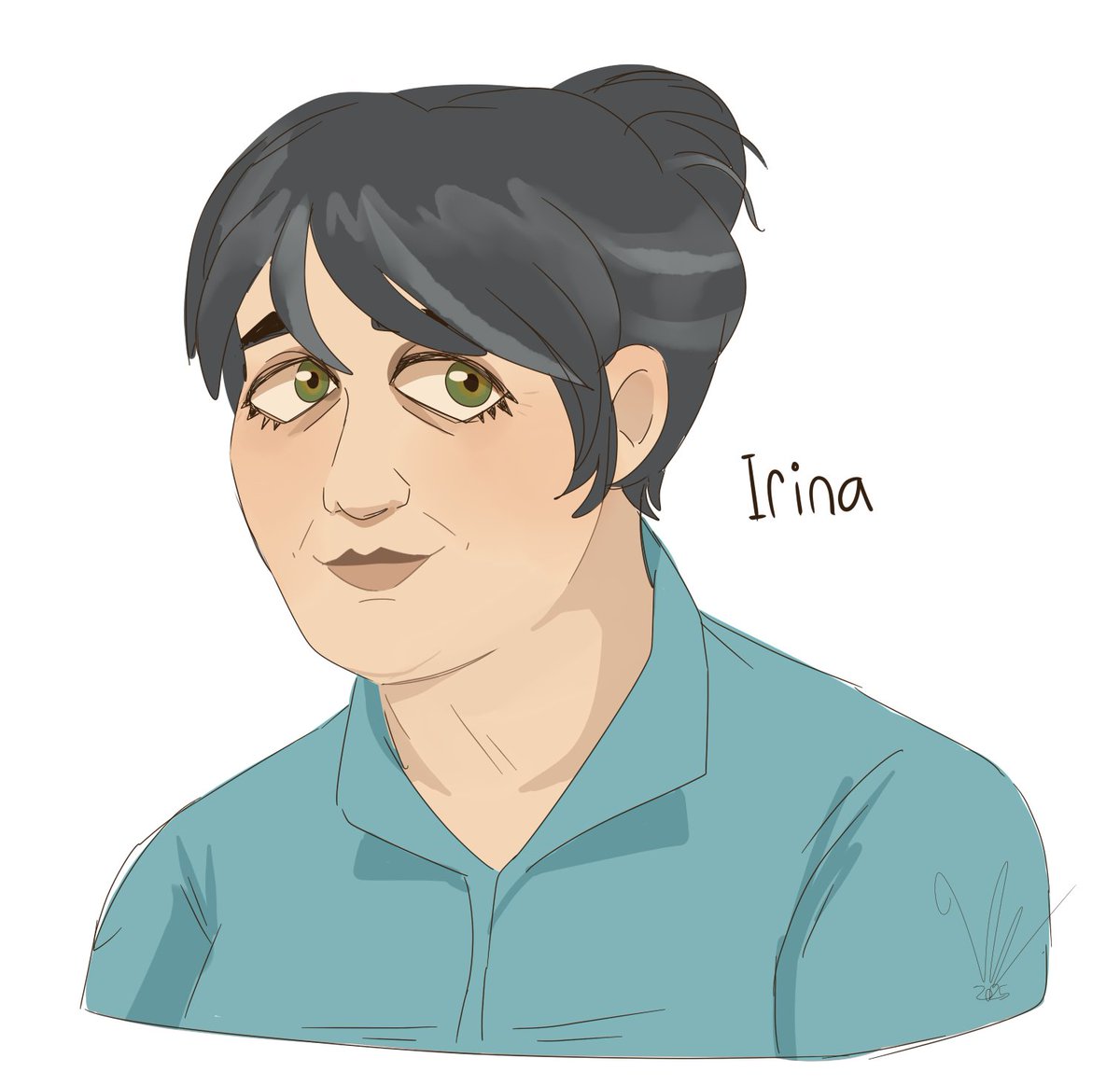 Victoriaaagh's tweet image. my mouthwashing OC irina. she's just anya's mom. sweet russian lady who loves her daughter. makes great borscht and gives even better hugs :)