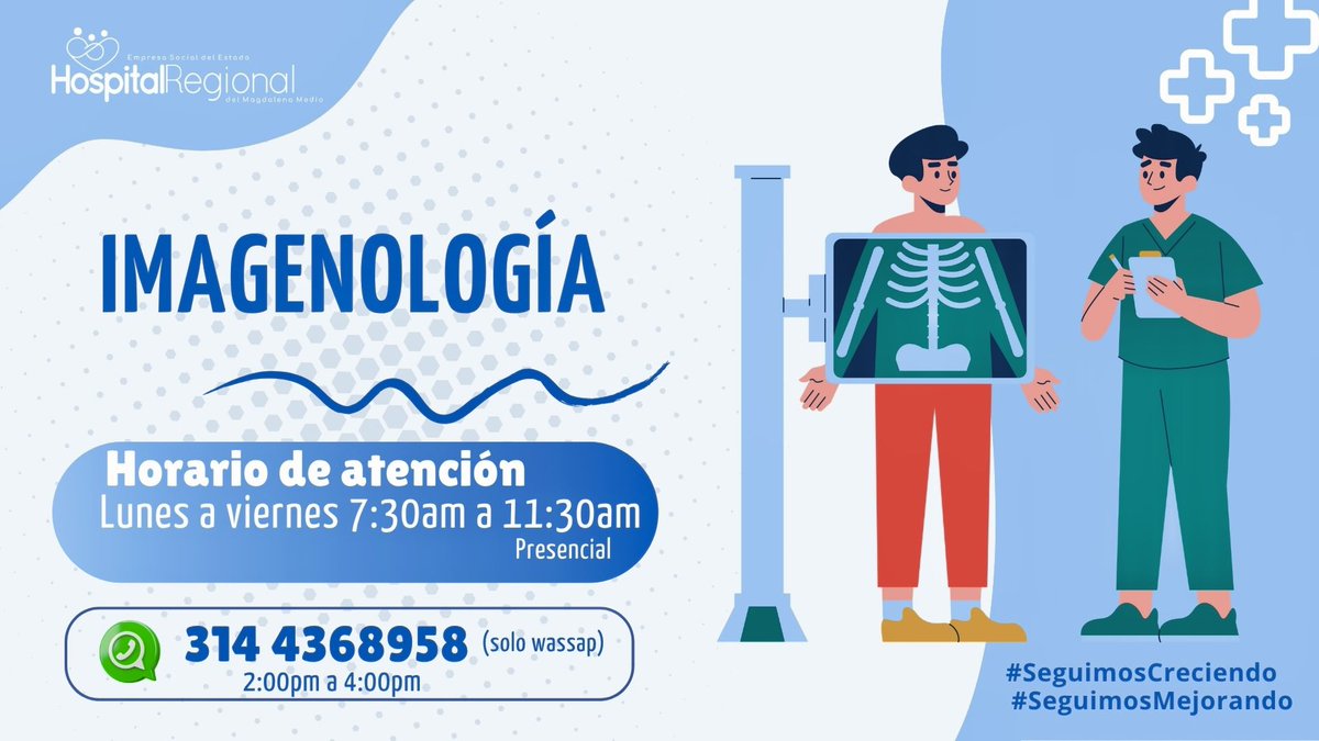 Es importante que conozcas los horarios de atención en las áreas de servicio del HRMM. 
Desliza e #infórmate ¡estamos listos para atenderte! 
<a href="/Supersalud/">Supersalud</a> <a href="/giovannyrubiano/">Giovanny Rubiano MD</a> <a href="/MinSaludCol/">MinSalud Colombia 🇨🇴</a> <a href="/infopresidencia/">Presidencia Colombia 🇨🇴</a> <a href="/LuisTorreSalud/">Luis Torres Castro - .</a>
