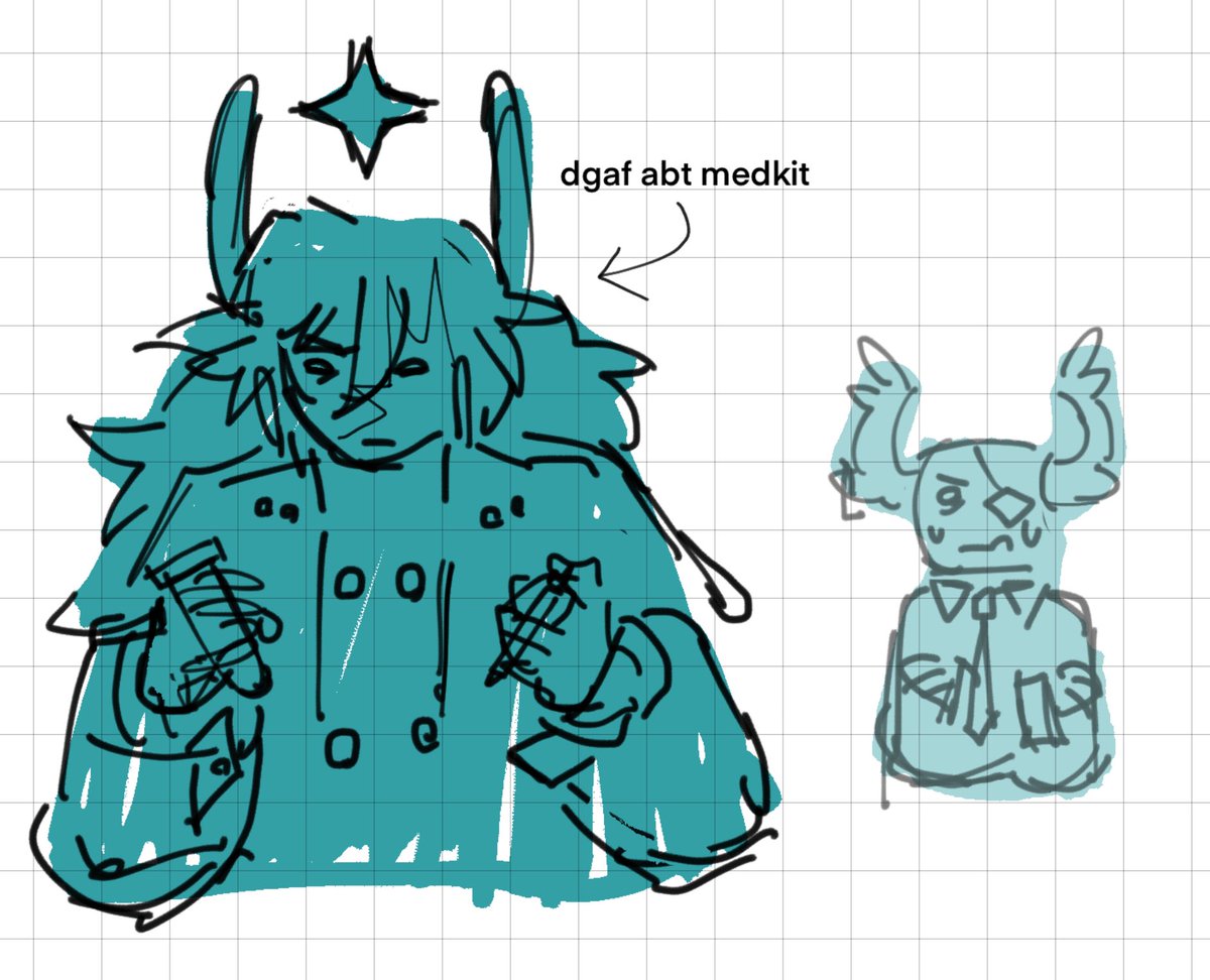 true eye subspace and normal medkit cuz ithink itd be funny as hell if te!sub is a lot more lower energy and more focused in on work like he never clocks out of work mode so hes never in your face ? kind of. anyway theyre dragging me out of artblock