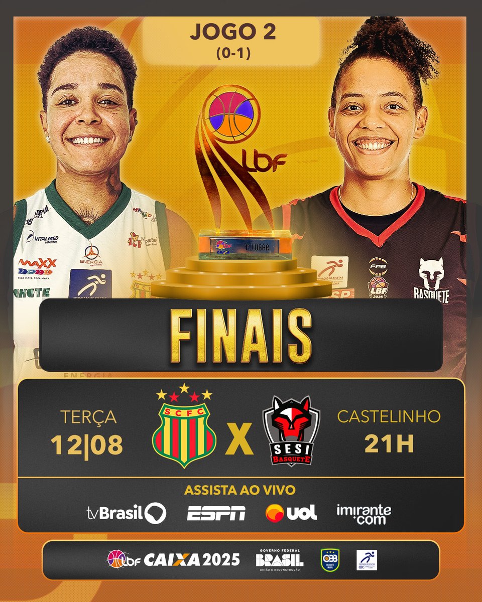 HOJE TEM MAIS #FinaisLBFCAIXA🏆!

O jogo 1 foi insano e as emoções vão aumentar! Com o apoio da torcida, o <a href="/SampaioBasket/">Sampaio Basquete</a> precisa empatar a série decisiva, mas o SESI Araraquara joga para ficar mais perto do tri!

Quem tem a sua torcida?