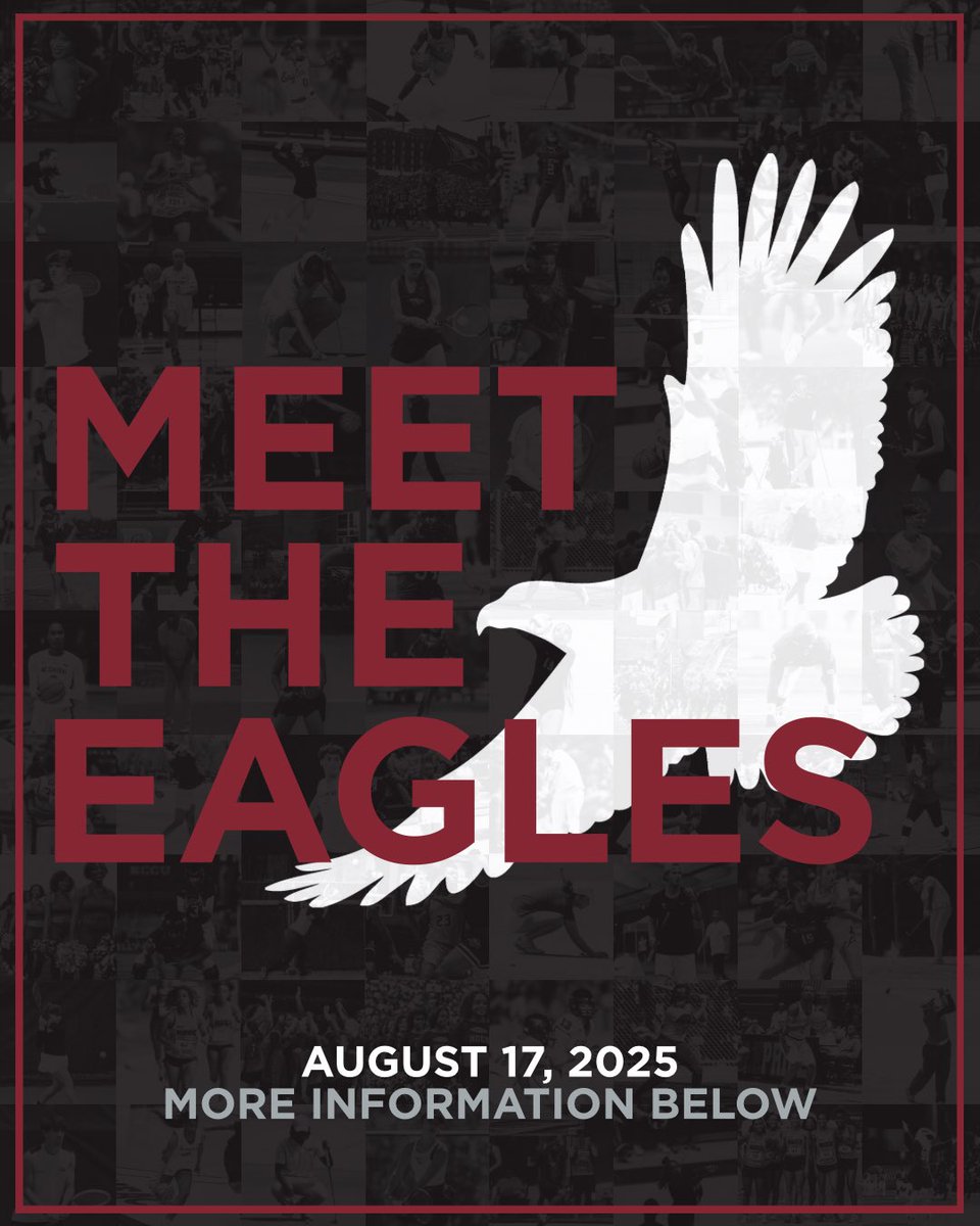 COME MEET THE EAGLES! 🦅

This Sunday, August 17, come meet your 2025 NCCU Fall Sports teams at our Meet the Eagles event! Enjoy posters, autographs, photos, and fun with our student-athletes before the season kicks off! 

Time: 4:00-5:00
Where: NCCU Student Center