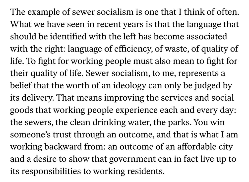 amandalitman's tweet photo. "The worth of an ideology can only be judged by its delivery."

This is a good answer in a great interview that @ZohranKMamdani gave the Nation. https://t.co/r38f6ywdU0 https://t.co/nJTQM3CZR3