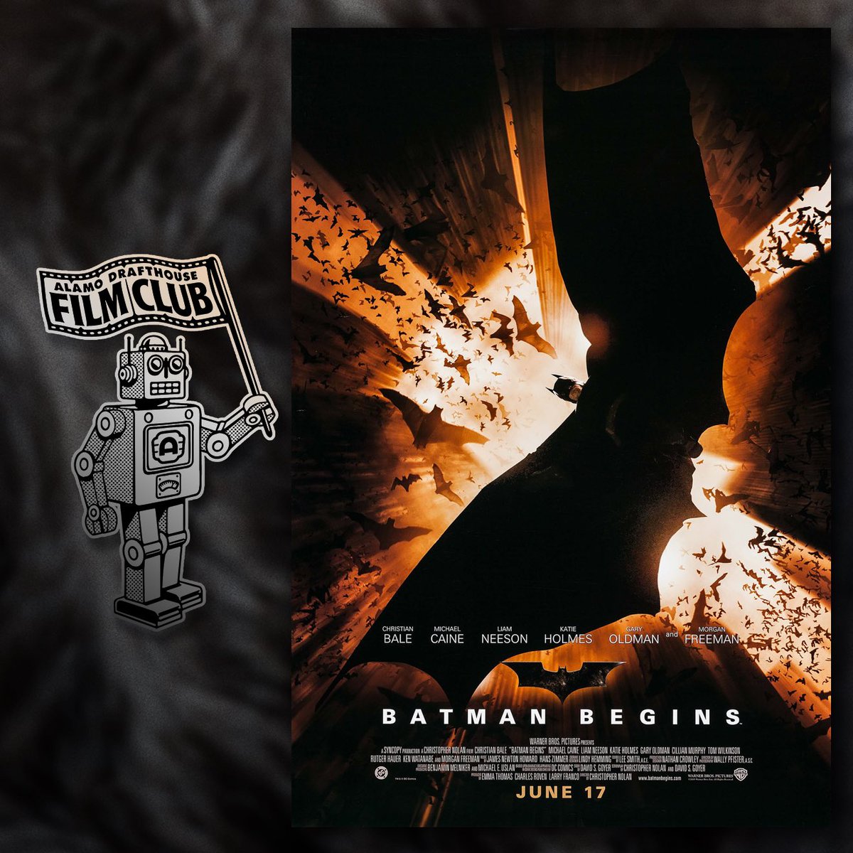 Alamo Drafthouse DC Area (@alamodc) on Twitter photo Christopher Nolan’s shadowy and sophisticated reimagining of the Dark Knight legend is celebrating 20 years. Experience #BatmanBegins with immersive sound and crisp 4K visuals — tomorrow night 8/13 in Ashburn!
Hosted by <a href="/EpicFilmGuys/">Epic Film Guys ®</a> Podcast
🎟️: drafthouse.com/northern-virgi… Christopher Nolan’s shadowy and sophisticated reimagining of the Dark Knight legend is celebrating 20 years. Experience #BatmanBegins with immersive sound and crisp 4K visuals — tomorrow night 8/13 in Ashburn!
Hosted by <a href="/EpicFilmGuys/">Epic Film Guys ®</a> Podcast
🎟️: drafthouse.com/northern-virgi…