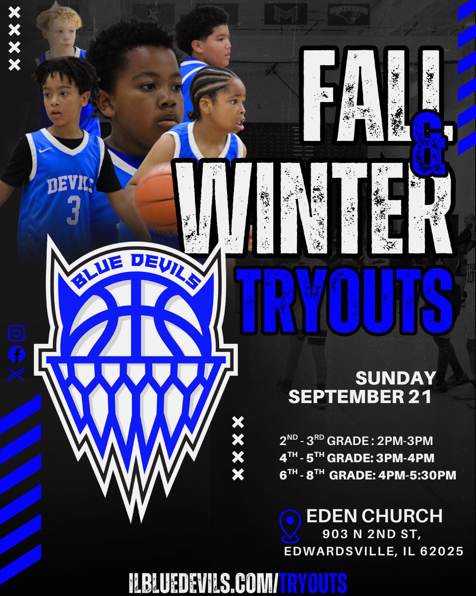 🏀 FALL &amp; WINTER TRYOUTS 🏀

We’re super excited for our upcoming Fall &amp; Winter tryouts! Come be part of one of the best youth basketball programs in the area — where players grow, compete, and have fun!

We’re building competitive teams for every age group and looking for