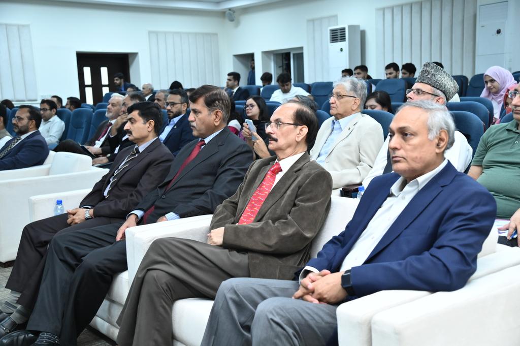 At the seminar’s panel discussion "Cyber Warfare as a Key Element of Future Wars: Challenges &amp; Way Forward," experts—Air Mshl R Zahid Mehmood, Dr. Ghalib Asadullah Shah, &amp; Salman Tariq—deliberated the evolving role of cyber warfare in national defence &amp;  its impact on daily life.